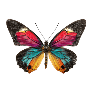 Colorful Butterfly V13 Vinyl Car Decal Sticker – Waterproof & UV-Resistant 6.826666666666667"