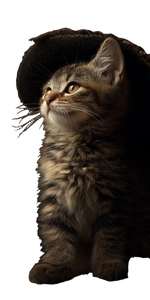 Rembrandt Cat Vinyl Car Decal Sticker – Waterproof & UV-Resistant 10.2