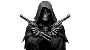 Grim Reaper Armed V4 Vinyl Car Decal Sticker – Waterproof & UV-Resistant 5.4