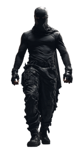 Mysterious Tactical Thief Vinyl Car Decal Sticker – Waterproof & UV-Resistant 9.706666666666667"