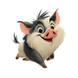 Disney'S Moana Pig Vinyl Car Decal Sticker – Waterproof & UV-Resistant 3.4133333333333336"
