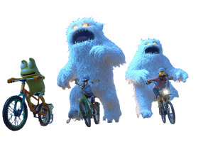 Alien Yeti Chase Vinyl Car Decal Sticker – Waterproof & UV-Resistant 2.986666666666667"