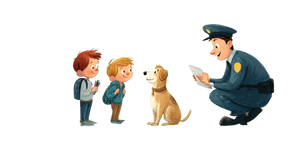 Mischievous Kids Drawing Vinyl Car Decal Sticker – Waterproof & UV-Resistant 2.56"
