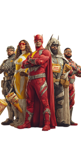 Shawarma Superheroes Vinyl Car Decal Sticker – Waterproof & UV-Resistant 9.706666666666667"