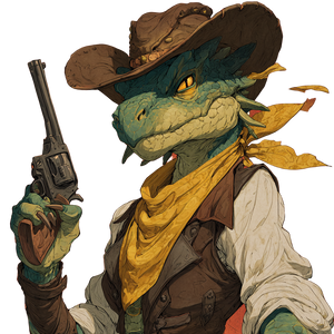 Green Kobold Cowboy V2 Vinyl Car Decal Sticker – Waterproof & UV-Resistant 3.4133333333333336"