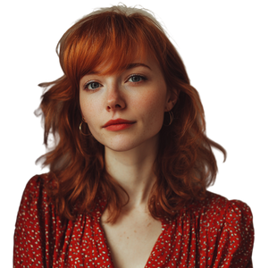 Red Blouse Portrait Vinyl Car Decal Sticker – Waterproof & UV-Resistant 3.4133333333333336" Red Blouse Portrait Vinyl Car Decal Sticker – Waterproof & UV-Resistant 3.4133333333333336"