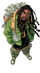 Hip-Hop Cartoon Character V2 Vinyl Car Decal Sticker – Waterproof & UV-Resistant 4.906666666666666"