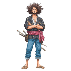 Anime Pirate Drummer Vinyl Car Decal Sticker – Waterproof & UV-Resistant 3.4133333333333336"