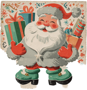 Jolly Santa Claus V5 Vinyl Car Decal Sticker – Waterproof & UV-Resistant 3.52"
