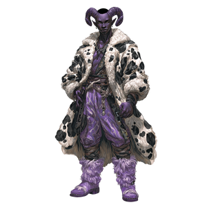 Tiefling Druid Man Vinyl Car Decal Sticker – Waterproof & UV-Resistant 3.4133333333333336"