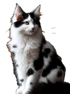 Cow-Patterned Cat Vinyl Car Decal Sticker – Waterproof & UV-Resistant 8.213333333333333"