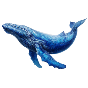 Blue Whale V5 Vinyl Car Decal Sticker – Waterproof & UV-Resistant 3.4133333333333336"