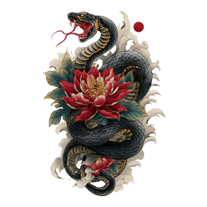 Snake Tattoo Design V3 Vinyl Car Decal Sticker – Waterproof & UV-Resistant 6.826666666666667"