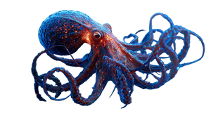 Alien Octopus Vinyl Car Decal Sticker – Waterproof & UV-Resistant 2.72"