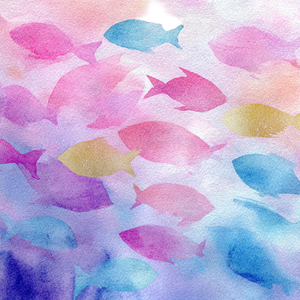 Abstract Sea Life Vinyl Car Decal Sticker – Waterproof & UV-Resistant 6.826666666666667"