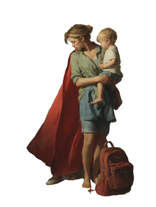 Superhero Mom Cooking Vinyl Car Decal Sticker – Waterproof & UV-Resistant 8.213333333333333"