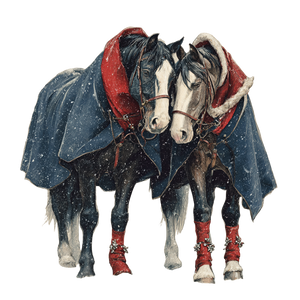 Vintage Christmas Horses Vinyl Car Decal Sticker – Waterproof & UV-Resistant 3.4133333333333336" Vintage Christmas Horses Vinyl Car Decal Sticker – Waterproof & UV-Resistant 3.4133333333333336"