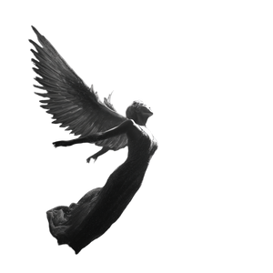 Flying Space Angel Vinyl Car Decal Sticker – Waterproof & UV-Resistant 3.4133333333333336"