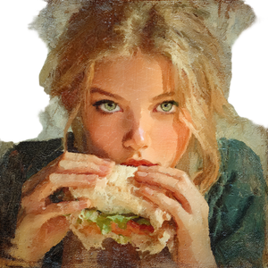 Blonde Eating Hoagie Vinyl Car Decal Sticker – Waterproof & UV-Resistant 3.4133333333333336" Blonde Eating Hoagie Vinyl Car Decal Sticker – Waterproof & UV-Resistant 3.4133333333333336"