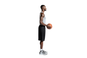 Basketball Player Pose Vinyl Car Decal Sticker – Waterproof & UV-Resistant 5.97333333333333