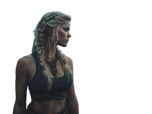 Viking Girl Fjord Vinyl Car Decal Sticker – Waterproof & UV-Resistant 3.0933333333333333"