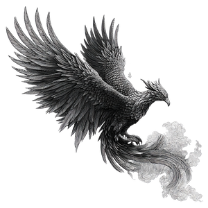 Phoenix Tattoo Design V14 Vinyl Car Decal Sticker – Waterproof & UV-Resistant 3.4133333333333336"