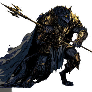 Noble Werewolf Knight Vinyl Car Decal Sticker – Waterproof & UV-Resistant 3.4133333333333336"