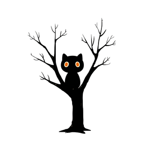 Cute Spooky Tree Vinyl Car Decal Sticker – Waterproof & UV-Resistant 3.4133333333333336"