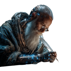 Cyberpunk Wizard V6 Vinyl Car Decal Sticker – Waterproof & UV-Resistant 3.4133333333333336"