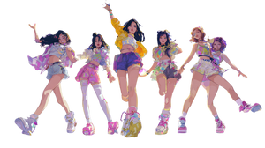 K-Pop Idols Dancing V2 Vinyl Car Decal Sticker – Waterproof & UV-Resistant 5.4