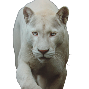 White Puma Closeup Vinyl Car Decal Sticker – Waterproof & UV-Resistant 6.826666666666667"