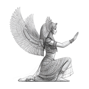 Goddess Isis Illustration Vinyl Car Decal Sticker – Waterproof & UV-Resistant 3.4133333333333336" Goddess Isis Illustration Vinyl Car Decal Sticker – Waterproof & UV-Resistant 3.4133333333333336"