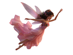 Pink Fairy Flight V3 Vinyl Car Decal Sticker – Waterproof & UV-Resistant 3.0933333333333333"