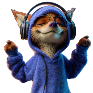 Dj Fox V2 Vinyl Car Decal Sticker – Waterproof & UV-Resistant 3.4133333333333336"