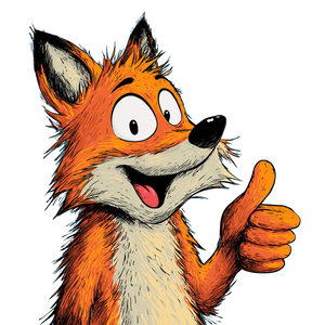 Cartoon Fox Thumbs Up Vinyl Car Decal Sticker – Waterproof & UV-Resistant 3.4133333333333336" Cartoon Fox Thumbs Up Vinyl Car Decal Sticker – Waterproof & UV-Resistant 3.4133333333333336"