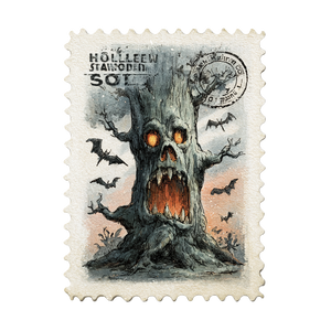 Vintage Halloween Stamp Vinyl Car Decal Sticker – Waterproof & UV-Resistant 3.4133333333333336" Vintage Halloween Stamp Vinyl Car Decal Sticker – Waterproof & UV-Resistant 3.4133333333333336"