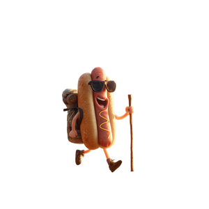 Happy Hiking Hotdog Vinyl Car Decal Sticker – Waterproof & UV-Resistant 3.4133333333333336" Happy Hiking Hotdog Vinyl Car Decal Sticker – Waterproof & UV-Resistant 3.4133333333333336"