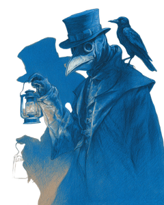 Vintage Plague Doctor Vinyl Car Decal Sticker – Waterproof & UV-Resistant 4.0"