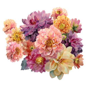 Colorful Loose Flowers Vinyl Car Decal Sticker – Waterproof & UV-Resistant 3.4133333333333336"