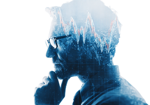 Financial Thought Silhouette Vinyl Car Decal Sticker – Waterproof & UV-Resistant 6.0