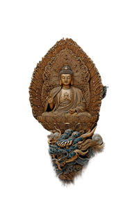 Golden Buddha Dragon Vinyl Car Decal Sticker – Waterproof & UV-Resistant 8.96"