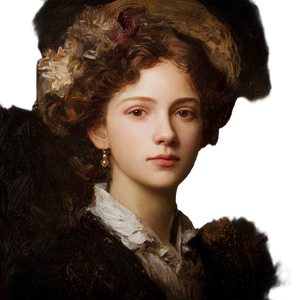 Woman Portrait V36 Vinyl Car Decal Sticker – Waterproof & UV-Resistant 3.4133333333333336"