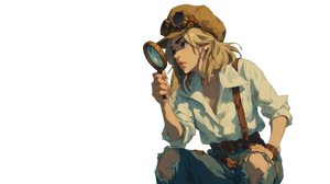 Steampunk Detective Vinyl Car Decal Sticker – Waterproof & UV-Resistant 2.72"