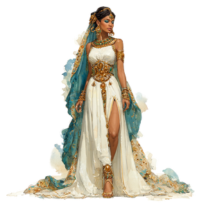 Cleopatra Bride Vinyl Car Decal Sticker – Waterproof & UV-Resistant 6.826666666666667"