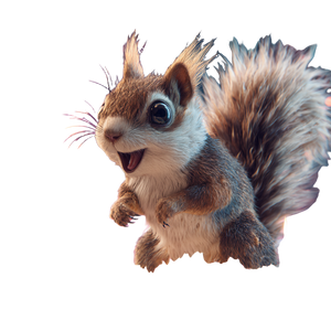 Dancing Squirrel V5 Vinyl Car Decal Sticker – Waterproof & UV-Resistant 3.4133333333333336"