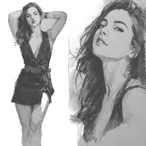 Posing Woman Vinyl Car Decal Sticker – Waterproof & UV-Resistant 3.4133333333333336"