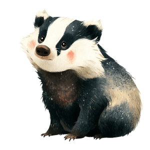 Cute Cartoon Badger Vinyl Car Decal Sticker – Waterproof & UV-Resistant 6.826666666666667"