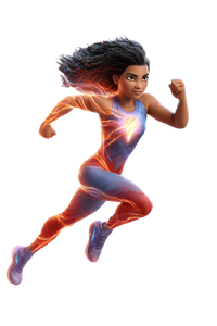 Dynamic Sprinting Athlete V2 Vinyl Car Decal Sticker – Waterproof & UV-Resistant 8.96"
