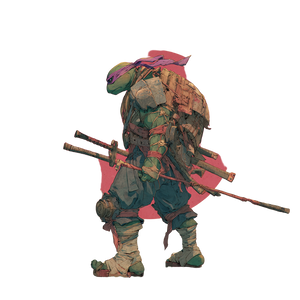 Ninja Turtle Fighting Vinyl Car Decal Sticker – Waterproof & UV-Resistant 3.4133333333333336"