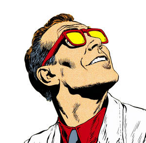 Superhero Scientist V2 Vinyl Car Decal Sticker – Waterproof & UV-Resistant 3.4133333333333336"